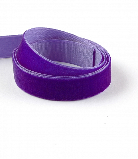 16mm Velvet Ribbon 10 Mtrs Purple - Click Image to Close